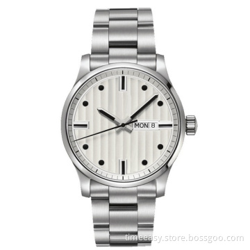 Popular Stainless Steel Case Quartz Wrist Watch for Man